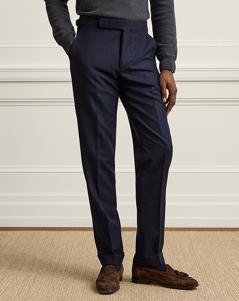 Pantaloni Gregory in flanella — Blu navy