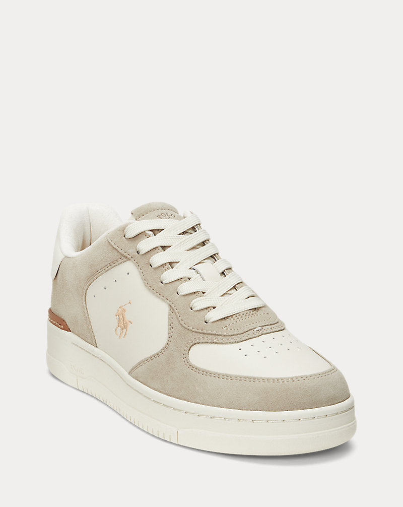 Sneaker Masters Court pelle e camoscio — Frappè/Écru
