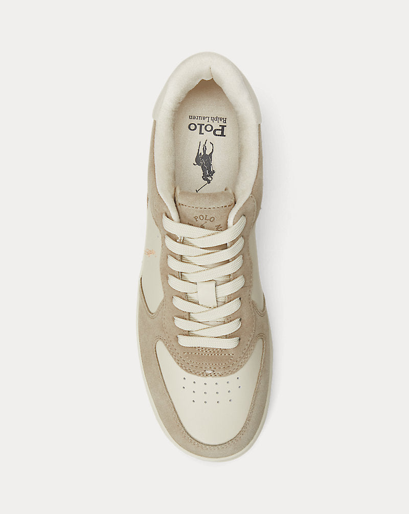 Sneaker Masters Court pelle e camoscio — Frappè/Écru