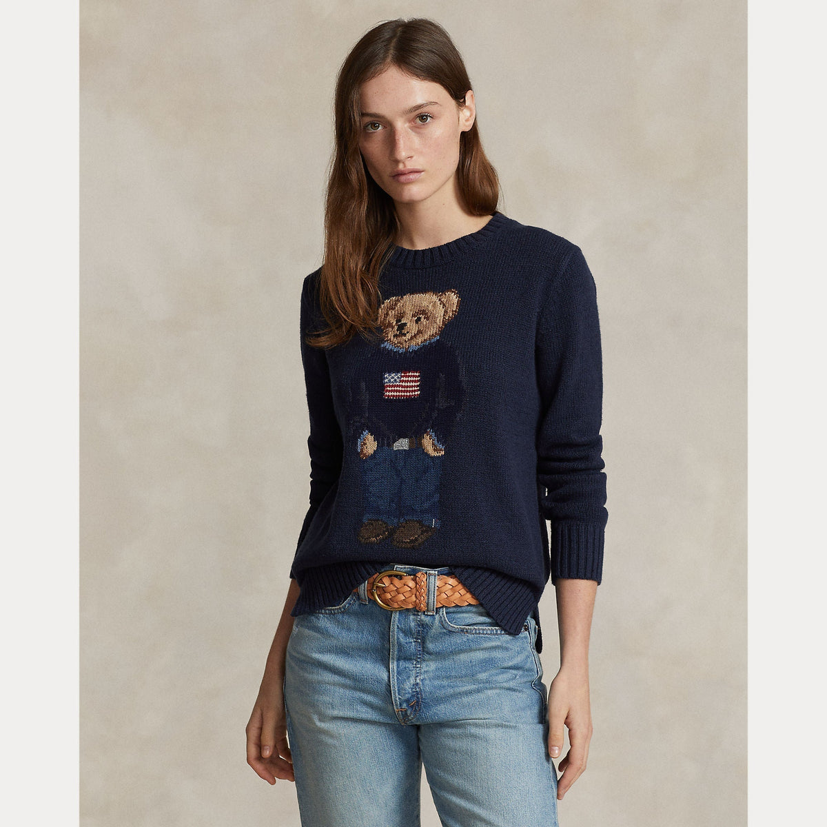 POLO BEAR COTTON-LINEN SWEATER – Accessorio premium elegante