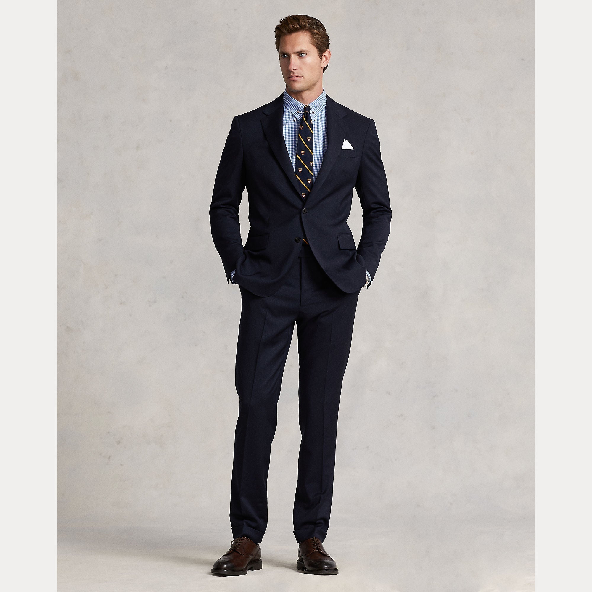 POLO TAILORED WOOL TWILL SUIT – Accessorio premium elegante