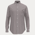 CUSTOM FIT GINGHAM STRETCH POPLIN SHIRT