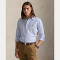 CUSTOM FIT STRIPED STRETCH OXFORD SHIRT – Accessorio premium elegante